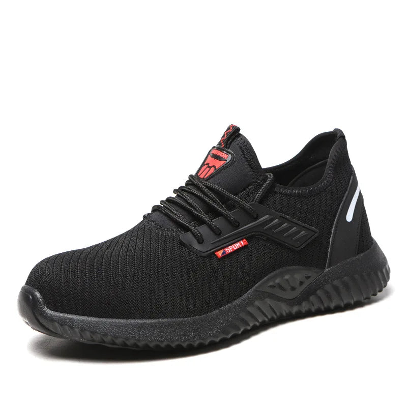 Safety Shoes Work Sneakers Steel Toe Men Women Anti Smash Puncture Proof Work Boots Indestructible Safety Shoes Light Breathable