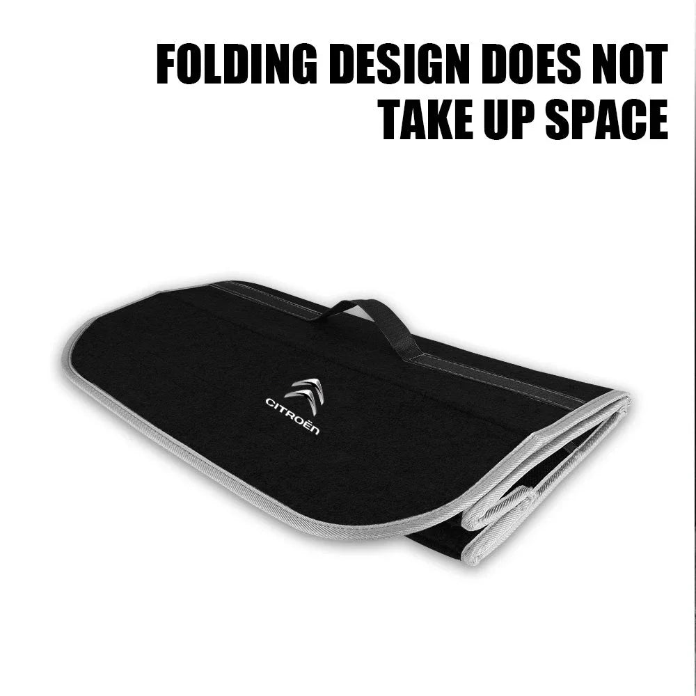 Car Trunk Storage Bag Leather Camping Box Collapsible Auto Organizer For Citroen C1 C2 C3 C4 C5 C6 C8 C4L DS4 DS6 Grand Picasso