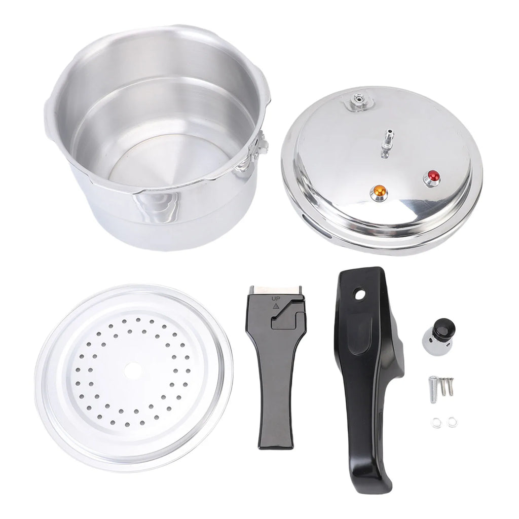 Pressure Cooker With Steam Rack for Kitchen 3L Explosion Proof Aluminium Alloy Safety Stovetop Fast Cooking Canning Cooker Pot