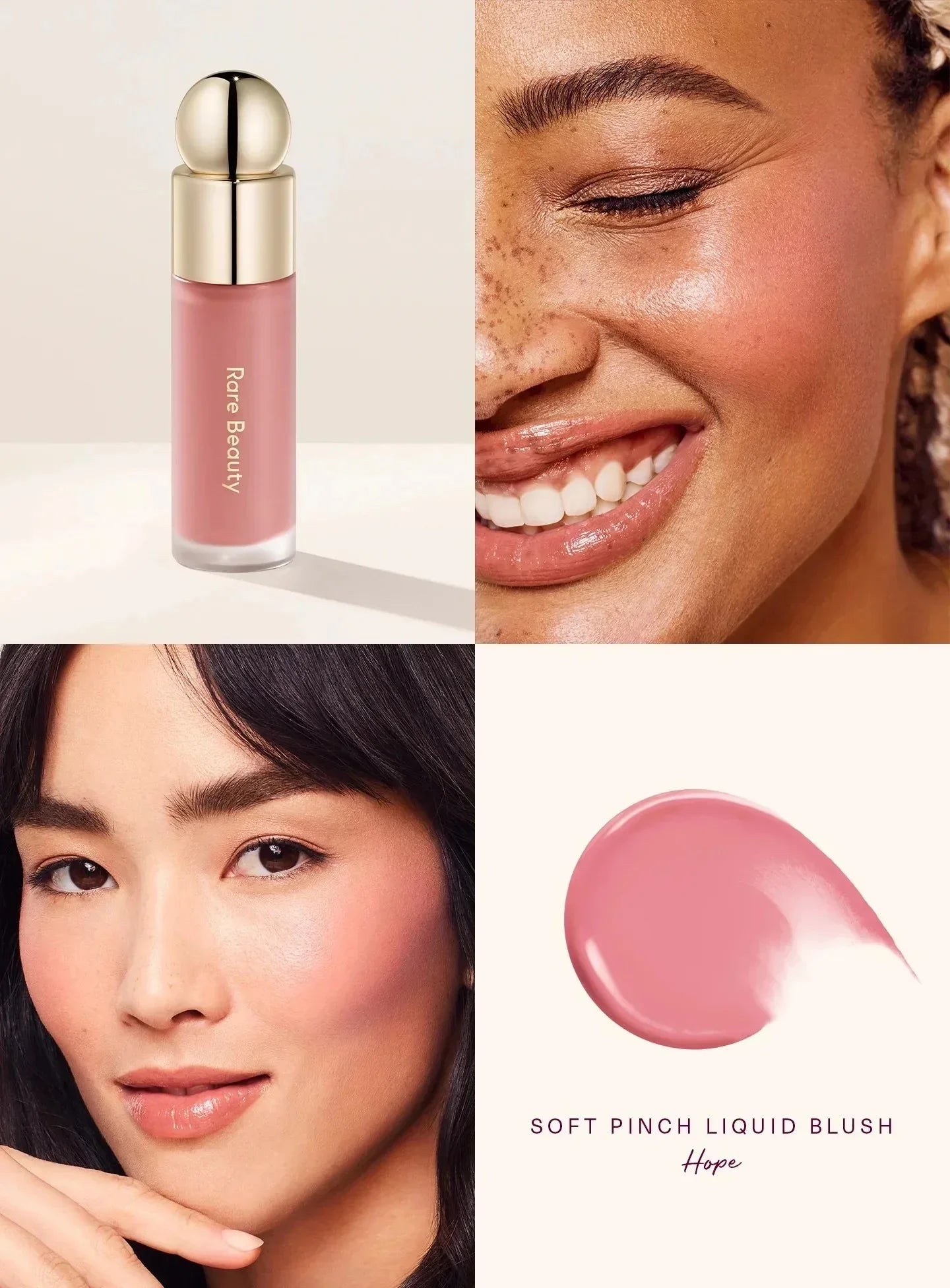 Rare Beauty Lipstick Blush Cream Grace Liquid Blush Waterproof Mositure Face Contour Shadow Blusher Liquid Blusher Plump Makeup