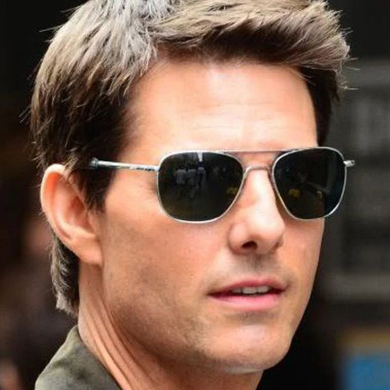 Men luxury Brand Designer Sun Glasses Vintage fashion Aviation AO Sunglasses For Male American Army Military Optical Glass /.\'[