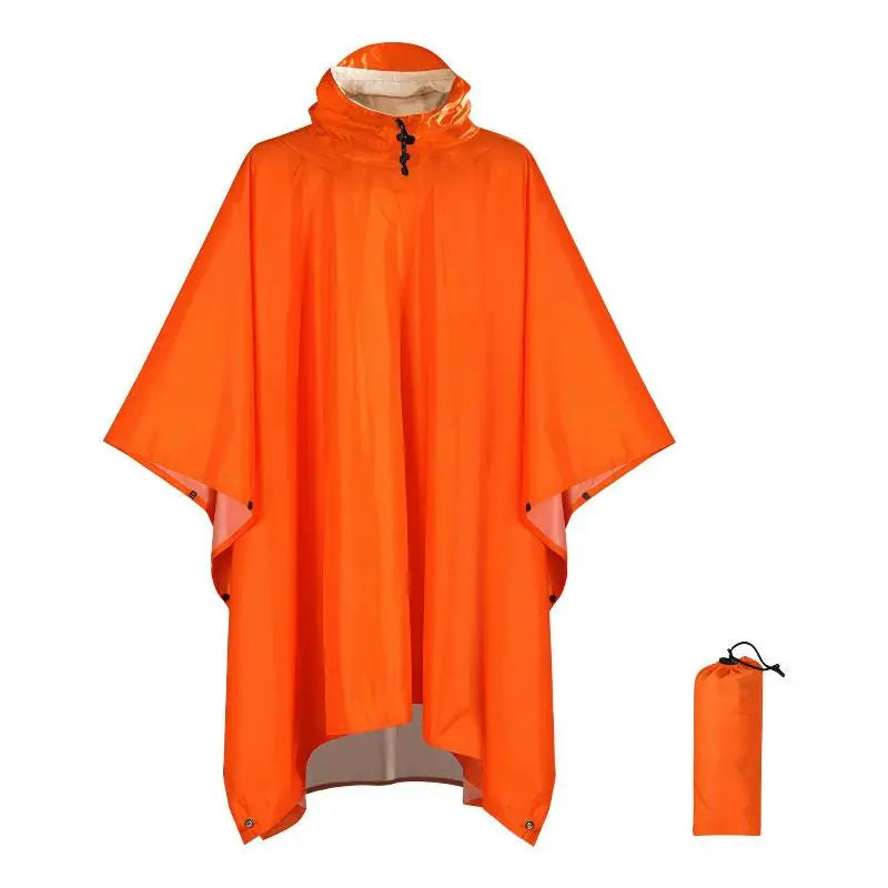 Rain Coat Travel Raincoat Waterproof Rain Poncho Hooded Sun Shelter For Outdoor Camping Hiking Fishing Cycling Climbing