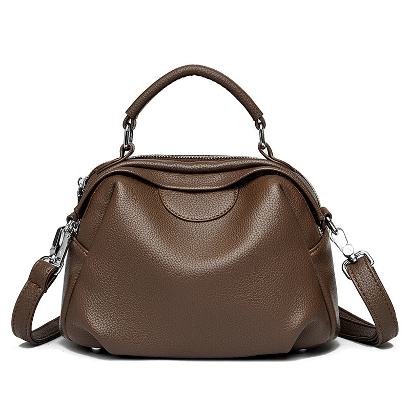High Quality Soft Leather Tote Bag Fashion Women Shoulder Messenger Bag Large Capacity Wear-resistant Bag Luxury Handbag Sac