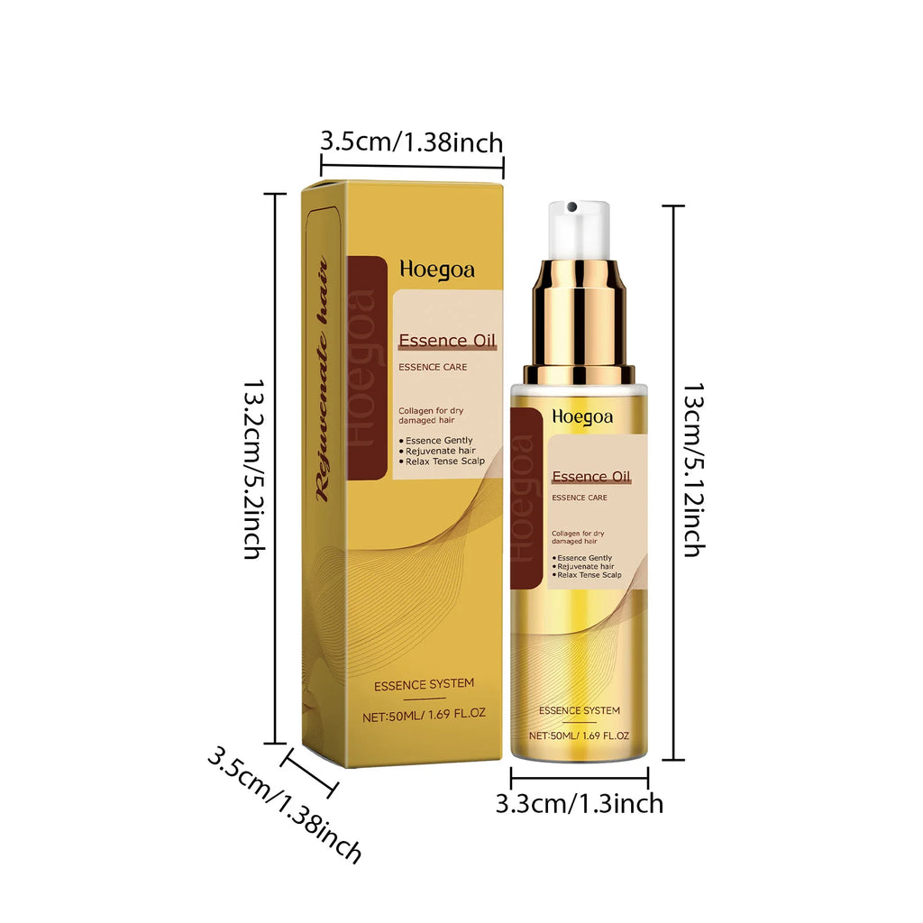 Plant Extract Hair Care Essential Oil, Smooth and Shiny without Greasiness, Gently Repairs Scalp and Hair, Glossy Nourishing Oil