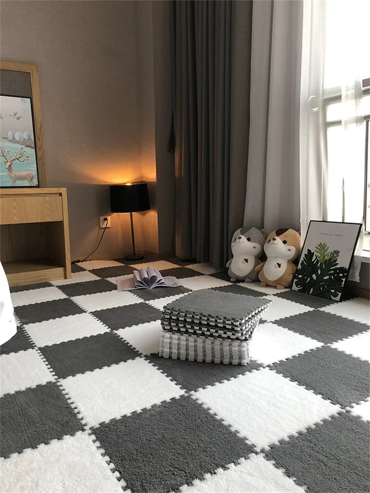 Children's Room Activity Mat Baby Household Non-slip Crawling Mat EVA Foam Puzzle Carpet Bedroom Living Room Decoration
