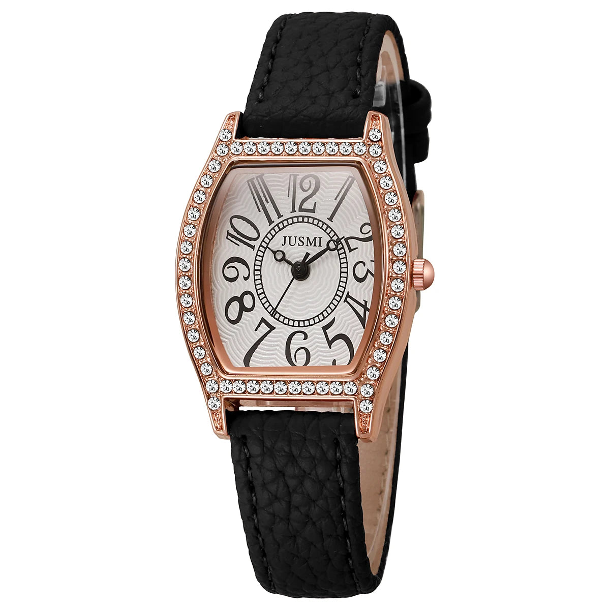 Women’s watch, student design, simple and elegant, lightweight luxury, niche fashion, sophisticated feel, wine barrel shape, exq