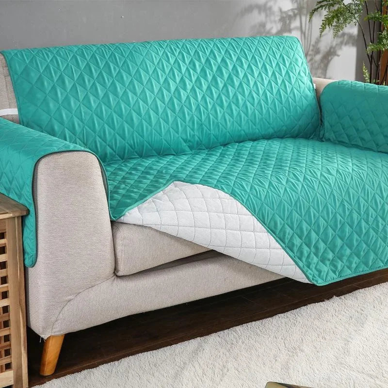 1 2 3 Seater Waterproof Sofa Cover Plaid Fabric Anti-Slip Pet Dog Kids Sofa Mat Covers Luxury Living Room Sofas Slipcovers