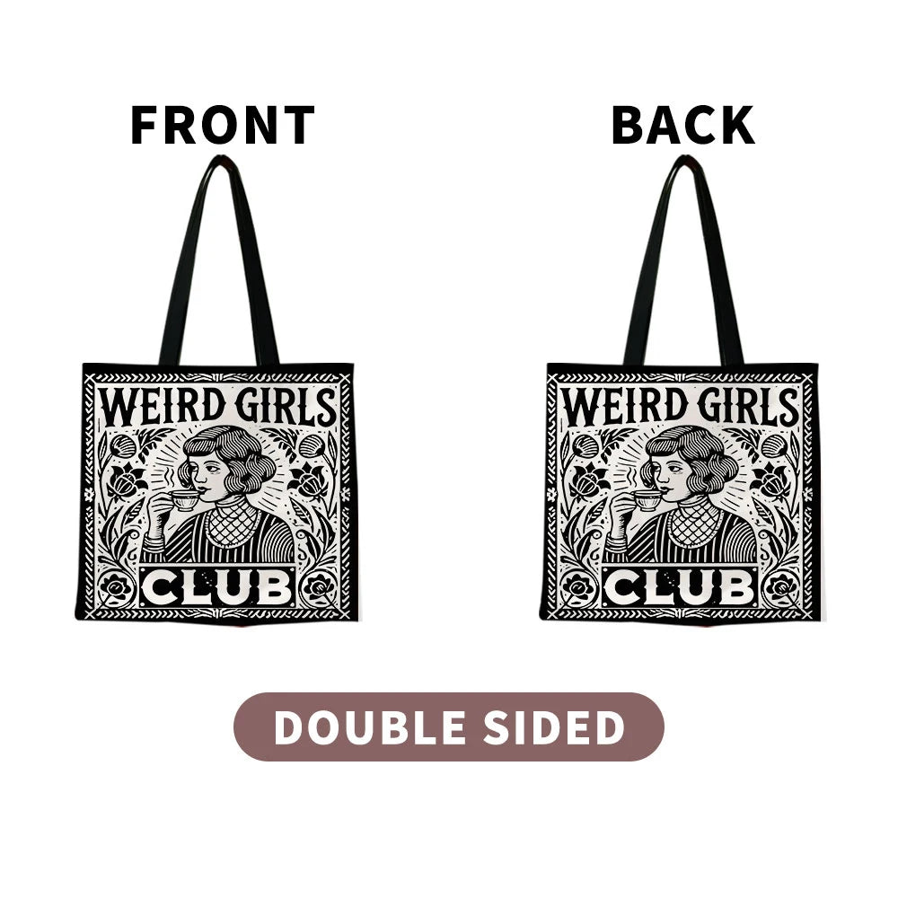 1 Pc Weird Girls Club Tote Bag, Girls Club Gifts, Girls Squad, Girls Crew, Girls Weekend, Gift For Hot Girls, Gift For Her, Bes