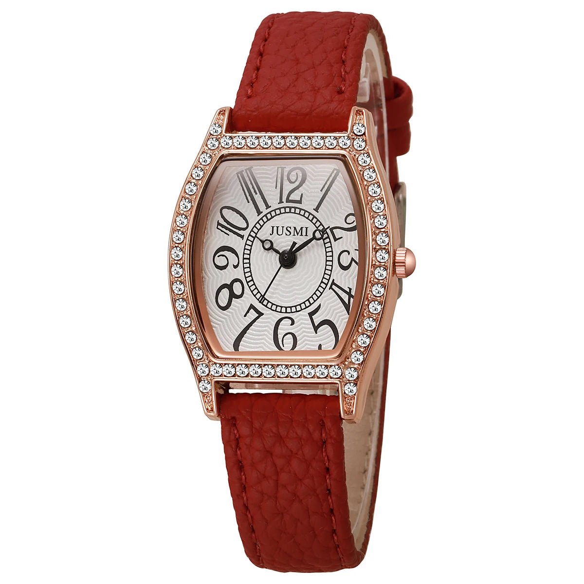Women’s watch, student design, simple and elegant, lightweight luxury, niche fashion, sophisticated feel, wine barrel shape, exq