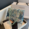 Women's bags are fashionable and simple messenger bags, trendy large-capacity small square bags, casual shoulder bags.