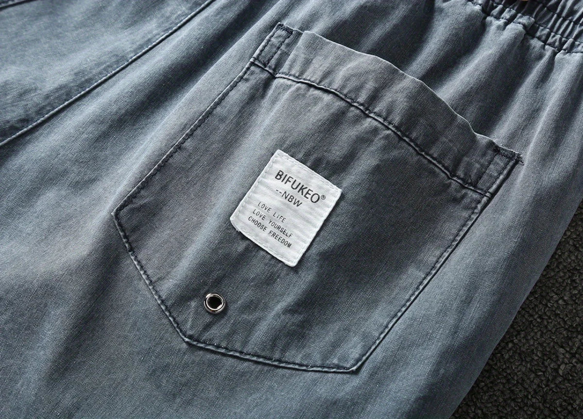 Summer Outdoor Sex Open Crotch Erotic Pants Boyfriend Jeans Vintage Denim Stretch Casual Short Men Jogger Streetwear Y2k Clothes