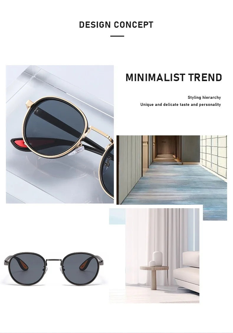 Metal Frame Small Round Sun Glasses with Minus Diopters 0 To -4.0 Women's Men's Stylish Eyewear Shades UV400 Driving Shades
