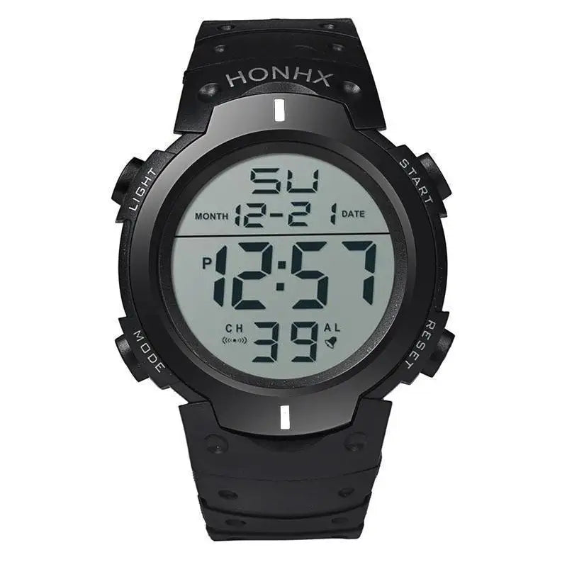 Men Sport LED Watches Men Digital Clock Multi-Functional Rubber Man Fitness Athlete Timekeeping Electronic Watch Reloj