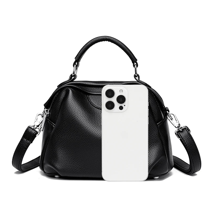 High Quality Soft Leather Tote Bag Fashion Women Shoulder Messenger Bag Large Capacity Wear-resistant Bag Luxury Handbag Sac