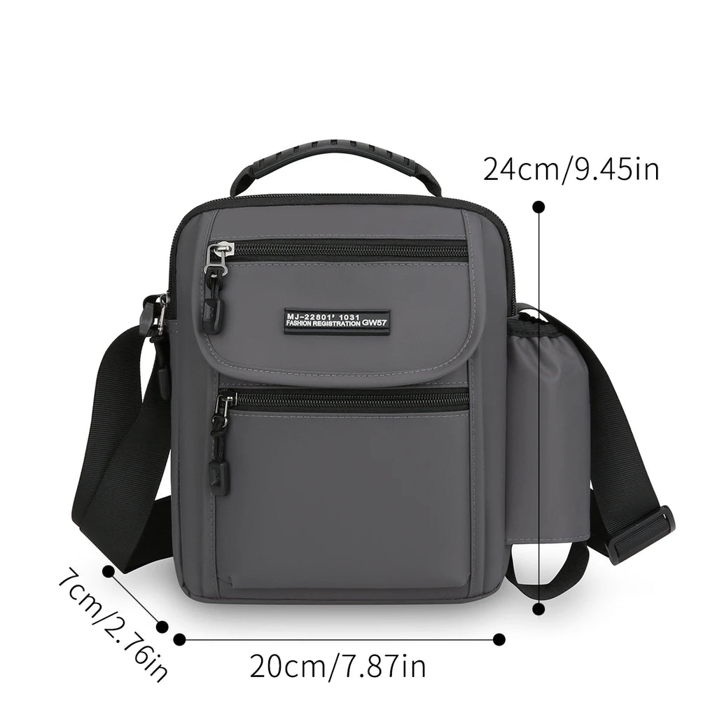 Men Bags Handbag High Quality Crossbody Bag for Men Stylish Men's Handbag Shoulder Bag with Bottle Pocket