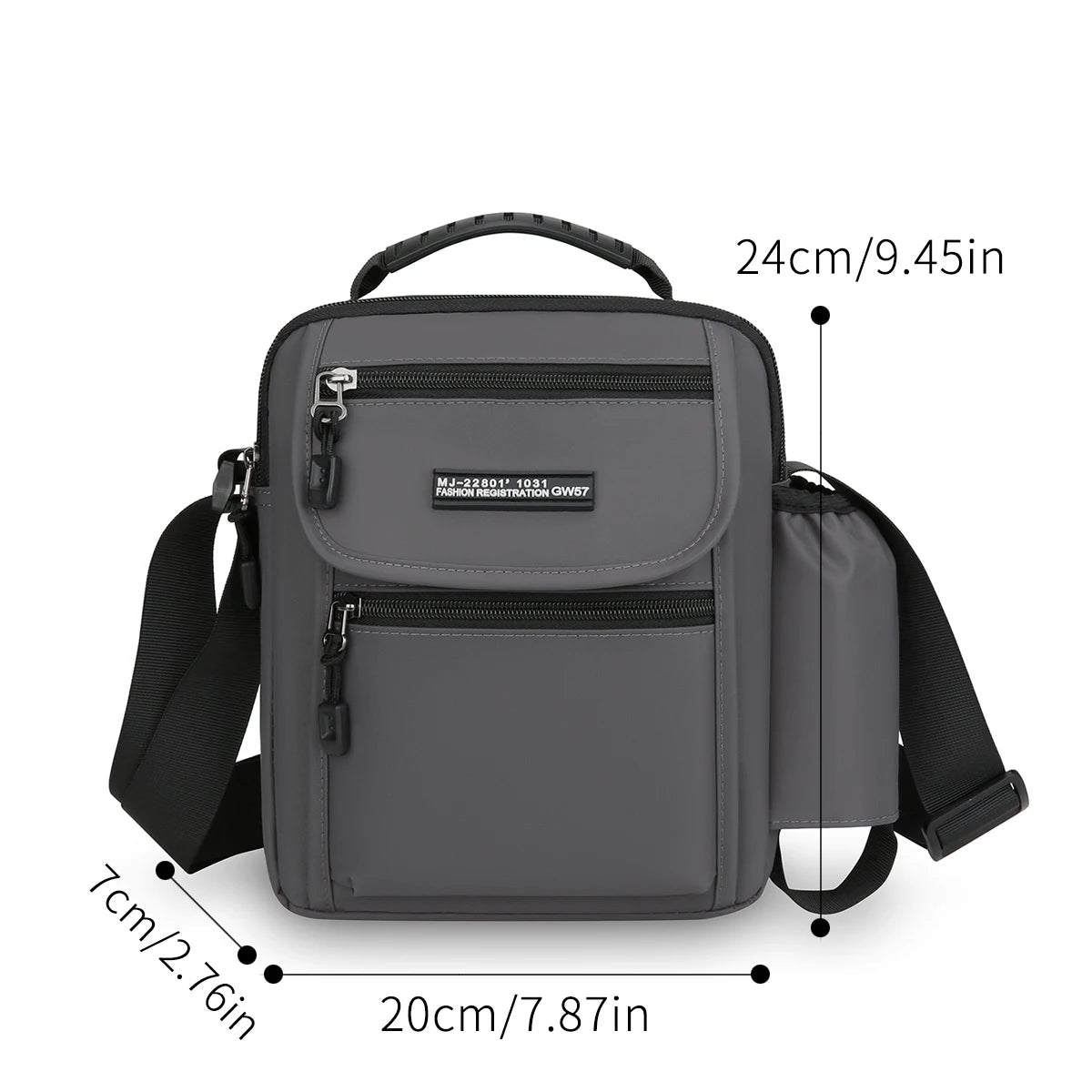 Men Bags Handbag High Quality Crossbody Bag for Men Stylish Men's Handbag Shoulder Bag with Bottle Pocket