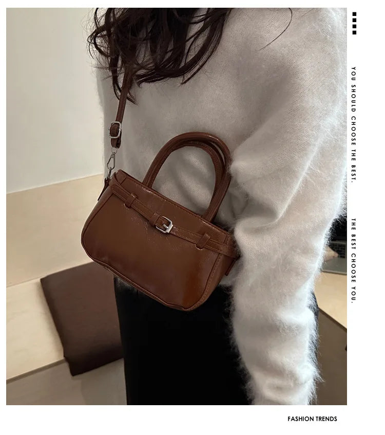 Handbag Girls Trend Fashion Korean Small Square Bag Premium Versatile Shoulder Crossbody Bag