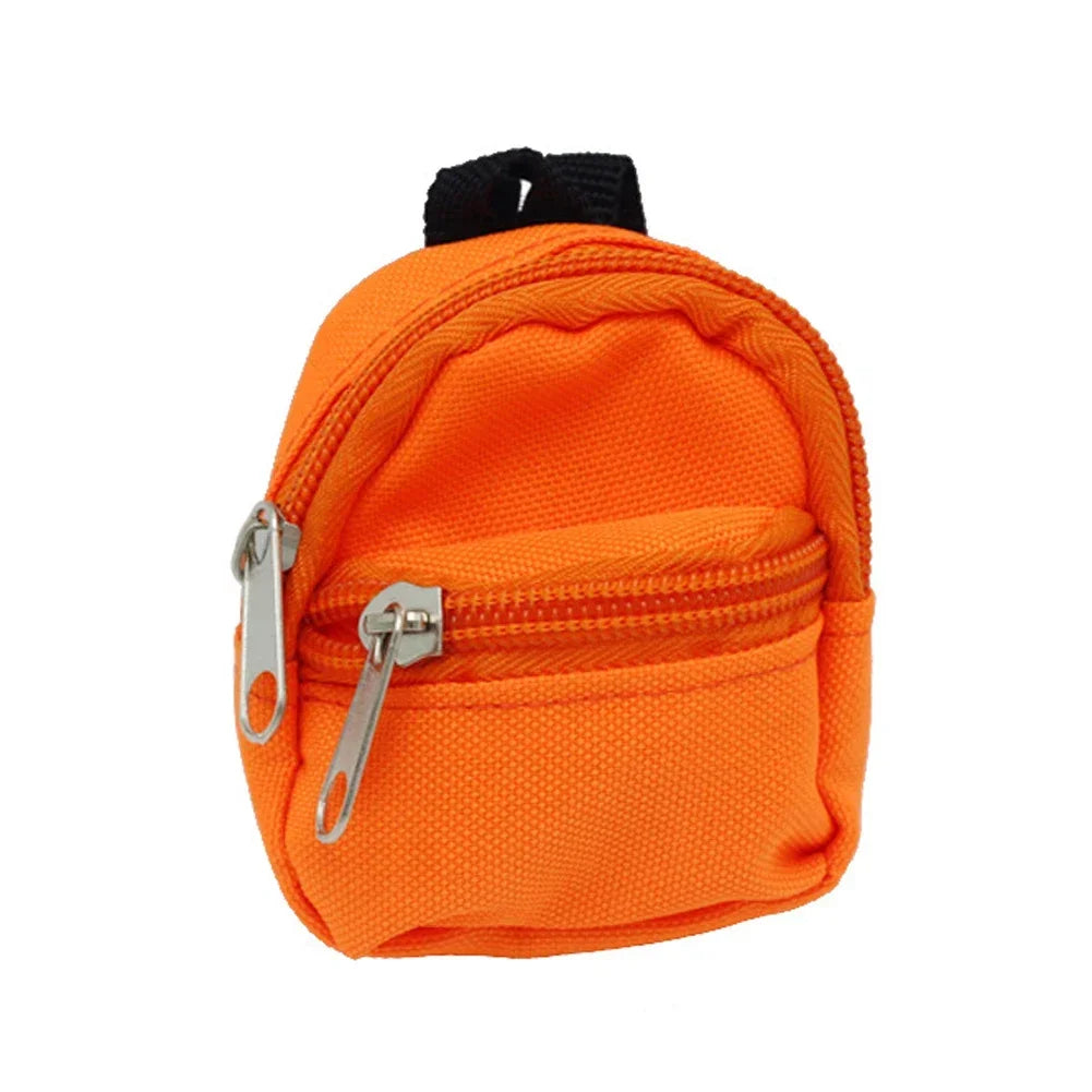 HOT Cute For Labubu Doll Canvas Backpack Simulation Pet Bag for 15/17cm Dolls Cute Doll Accessories