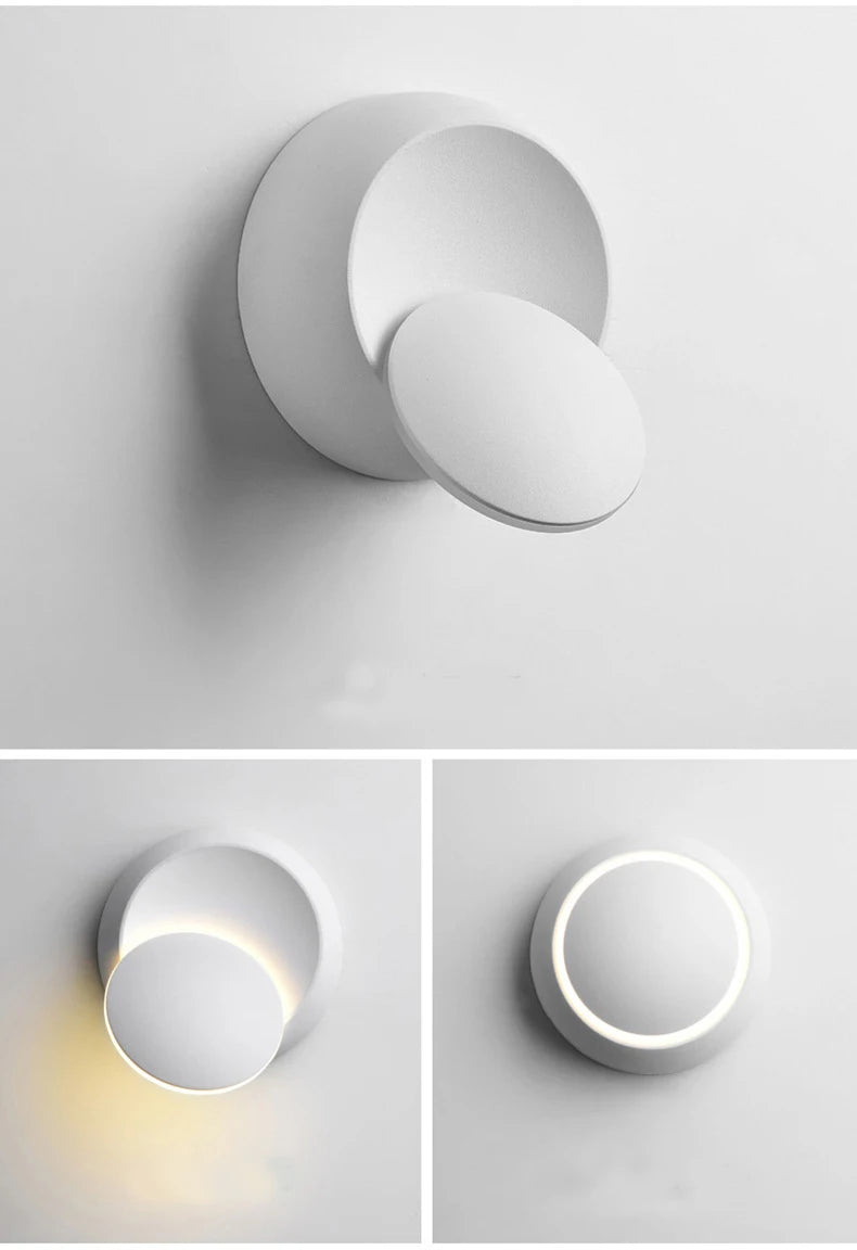 LED Modern Wall Lamp 5W 350 Degree Rotatable Wall Lamp For Stairs Living Room Bedroom Wall Light Home Office Fancy Light
