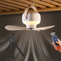 Electric fan ceiling fan, dormitory small fan, mosquito net ceiling, desktop triangular frame, adjustable night light