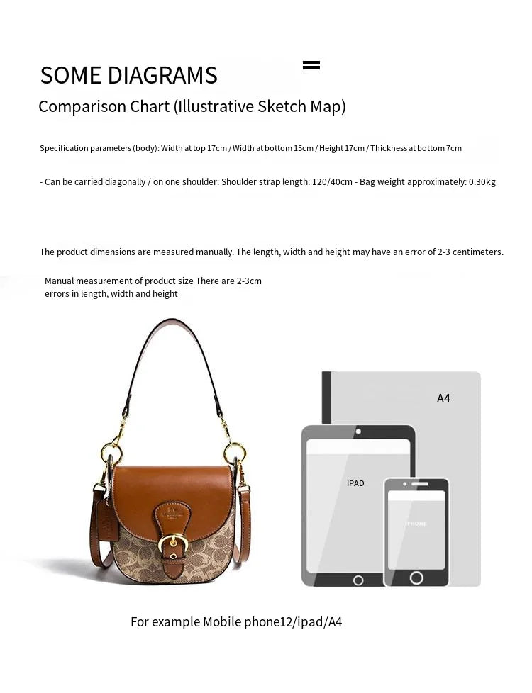 High-end small handbag for women, 2025 new style, printed saddle bag, versatile and fashionable, underarm bag, elegant single sh