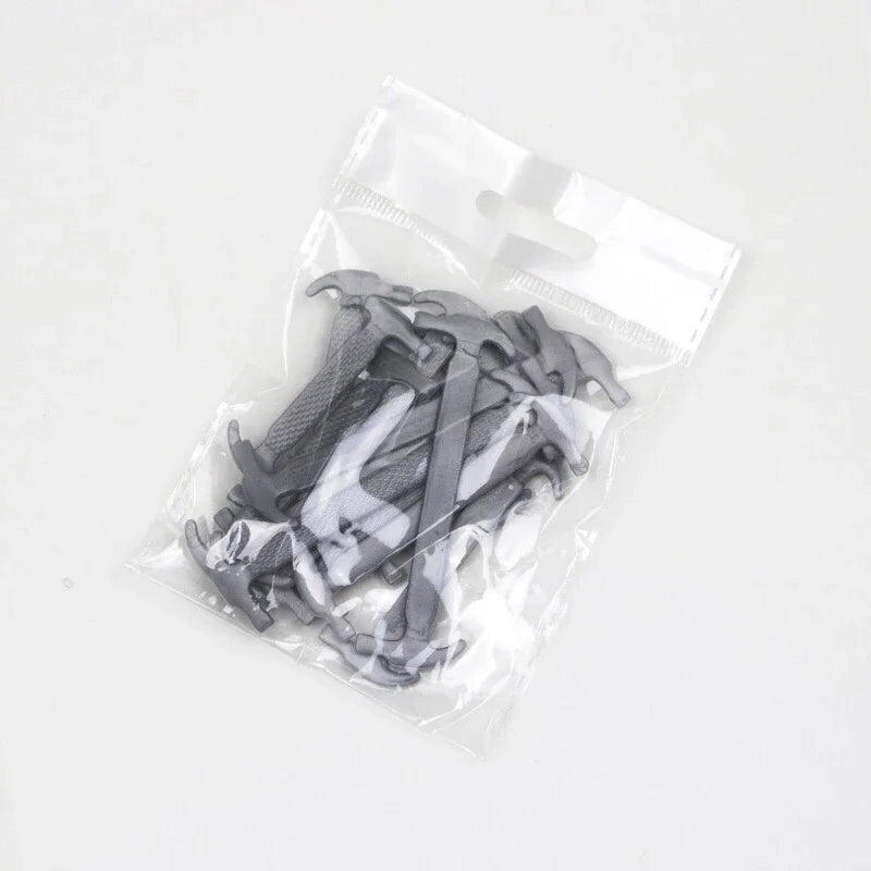 Silicone Elastic Shoelaces Without Ties Kids Adult Fashion Hammer Type Running Sneakers Rubber Band Shoes Laces Lazy Shoestrings