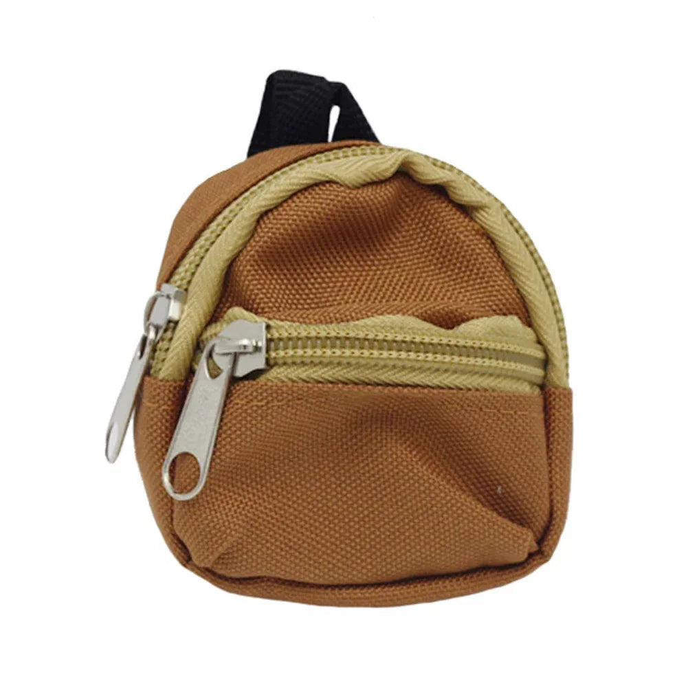 HOT Cute For Labubu Doll Canvas Backpack Simulation Pet Bag for 15/17cm Dolls Cute Doll Accessories
