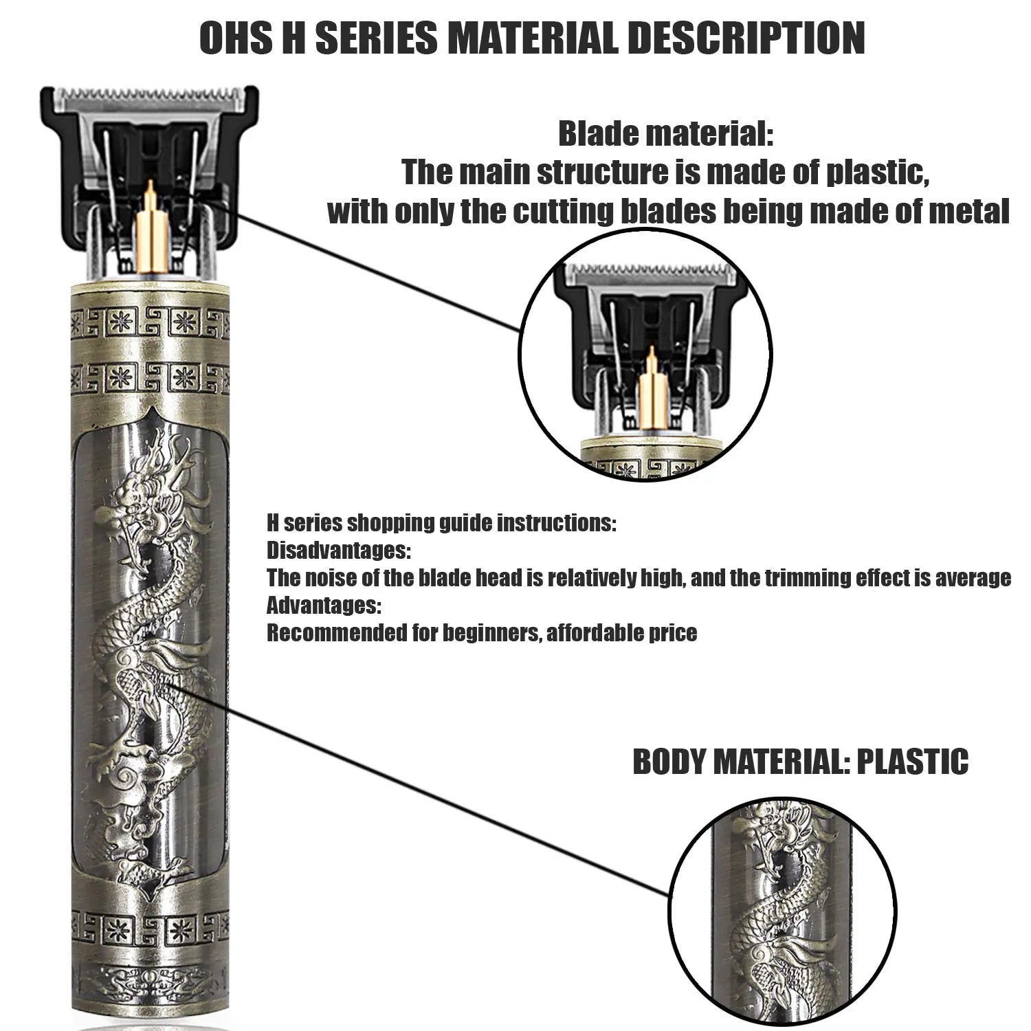 OHS Rechargeable  Vintage T9 Cordless Hair Cutting Machine Electric Shaver For Man Hair Clipper Barber Trimmer Beard Razors