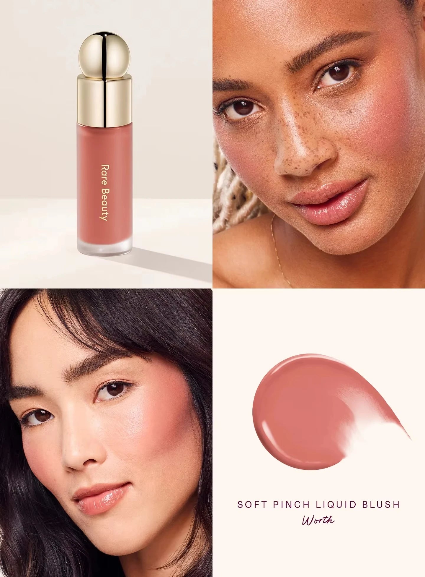 Rare Beauty Soft Pinch Matte Bouncy Cushiony Cream-to-powder Blush Airy And Lightweight Soft Pinch Liquid Blush Natural Flush