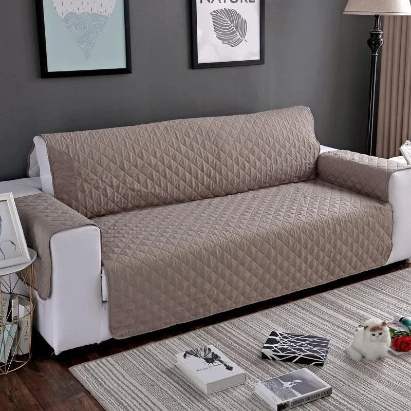 1 2 3 Seater Waterproof Sofa Cover Plaid Fabric Anti-Slip Pet Dog Kids Sofa Mat Covers Luxury Living Room Sofas Slipcovers