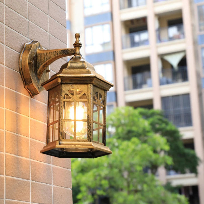 Nordic Lamps And Lanterns Simple Balcony Wall Lamp Outdoor Waterproof Terrace Wall Lamp Villa Outdoor Corridor Store Decoration