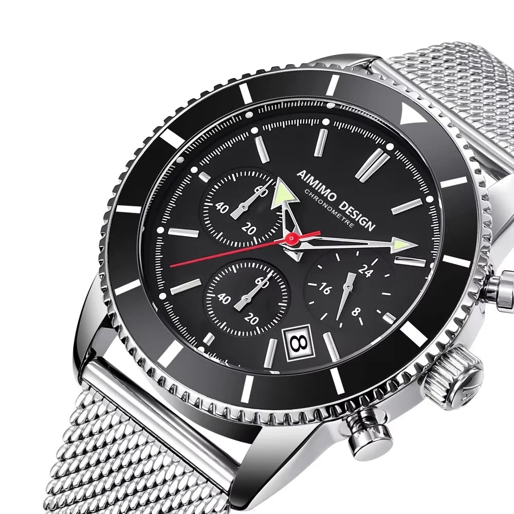 Mens Watches Analog Quartz Chronograph Waterproof Wrist Watches for Men Fashion Business Work Casual Sport Designer Dress Watch