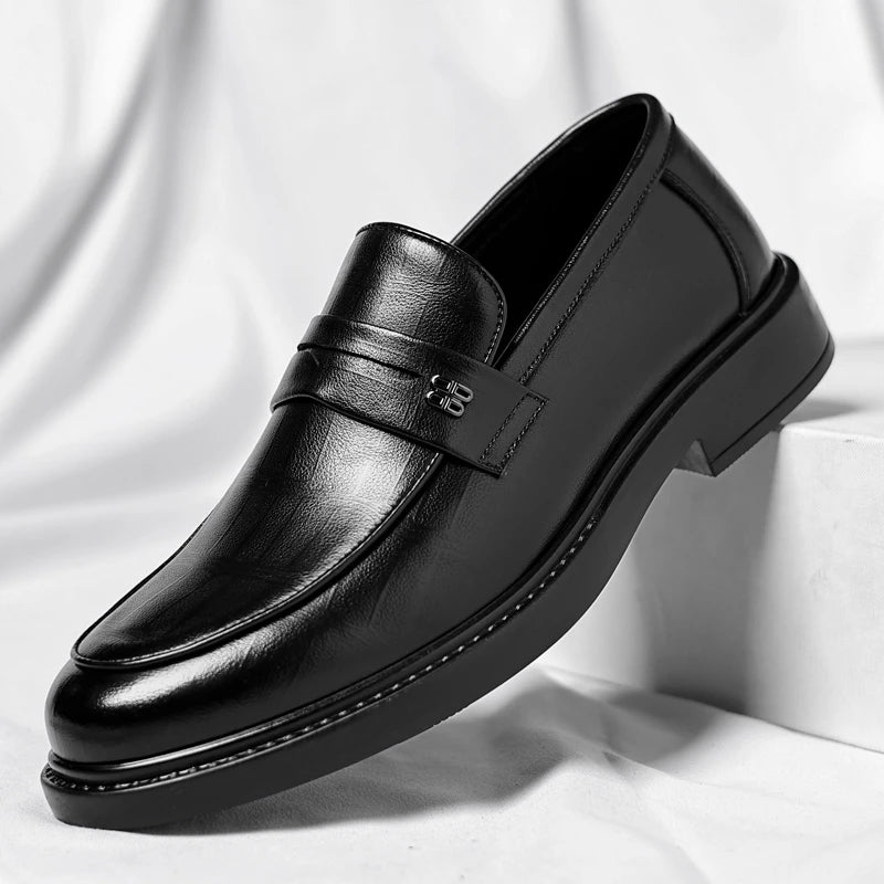 Male Shoes High Quality Fashion Men Business Shoes Italian Handmade Shoes Genuine Leather Loafers Slip-ons Men Casual Footwear