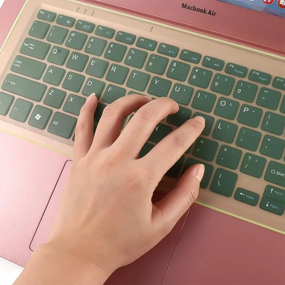 Universal Laptop Cover Keyboard Skin Dustproof Waterproof Personalized Silicone Protector Generic Notebook 12-14 inch 15-17 inch