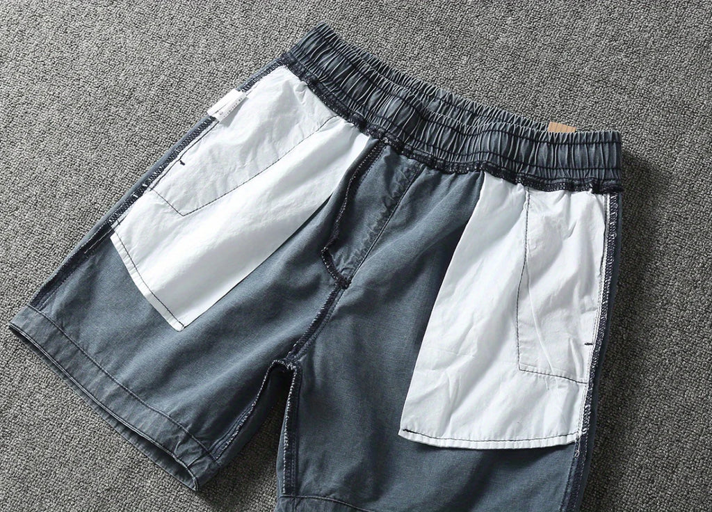 Summer Outdoor Sex Open Crotch Erotic Pants Boyfriend Jeans Vintage Denim Stretch Casual Short Men Jogger Streetwear Y2k Clothes