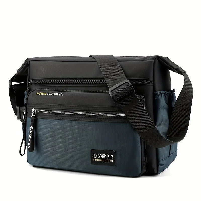Multifunctional Crossbody Bags for Men, Nylon Waterproof Shoulder Bag, Luxury Design, 2025