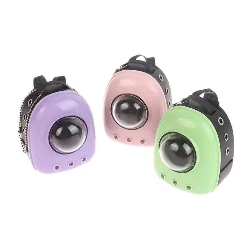 HOT Cute For Labubu Doll Canvas Backpack Simulation Pet Bag for 15/17cm Dolls Cute Doll Accessories