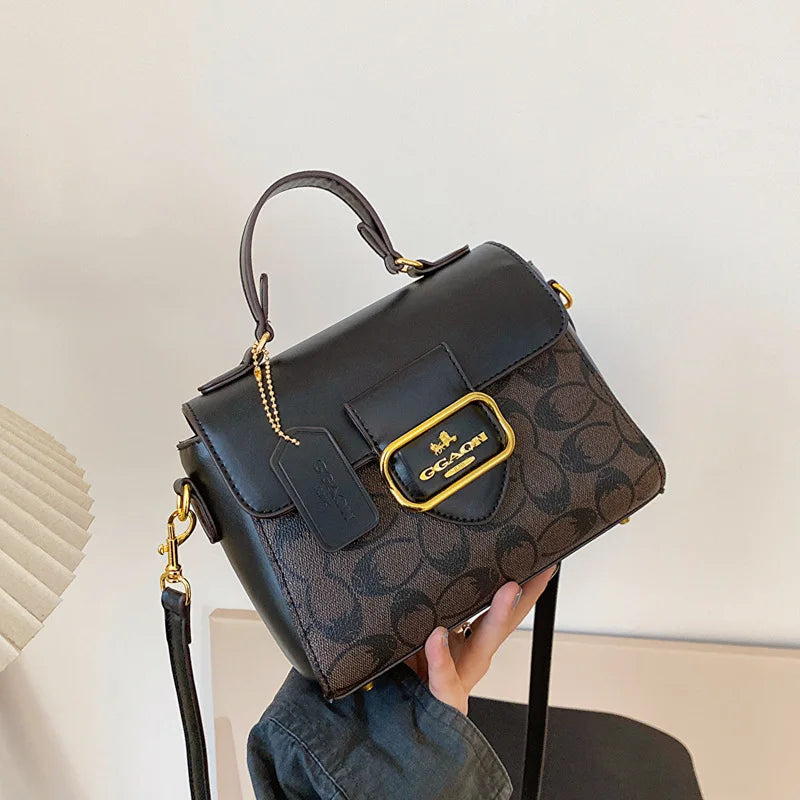 Fashionable and retro texture handbag for women, 2026 new model, with high-end color scheme, tote bag or crossbody bag
