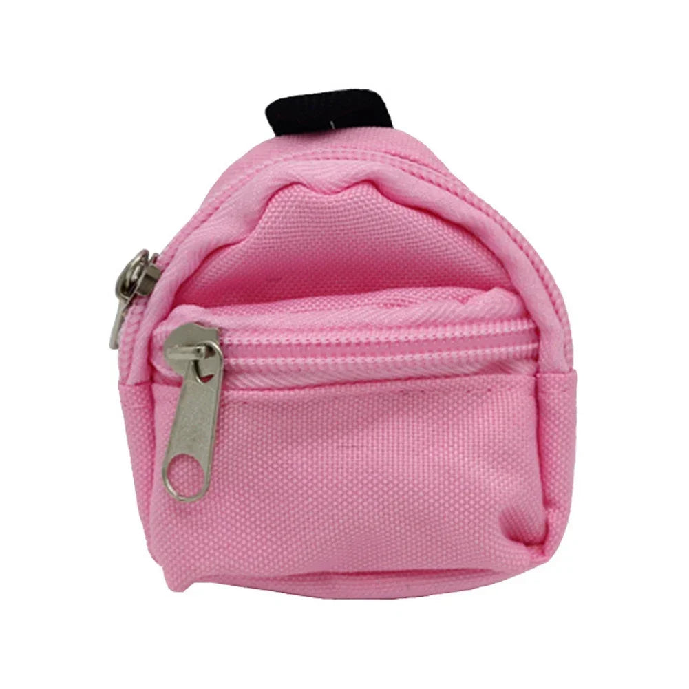 HOT Cute For Labubu Doll Canvas Backpack Simulation Pet Bag for 15/17cm Dolls Cute Doll Accessories