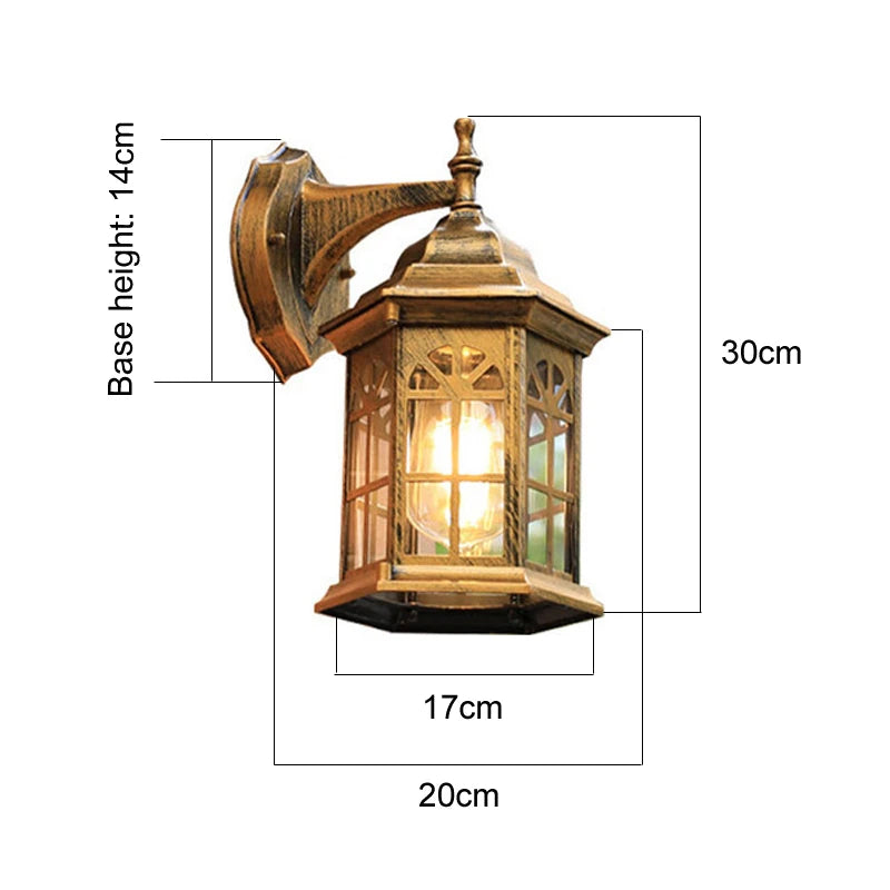 Nordic Lamps And Lanterns Simple Balcony Wall Lamp Outdoor Waterproof Terrace Wall Lamp Villa Outdoor Corridor Store Decoration