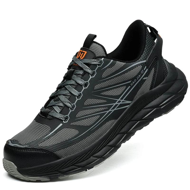 Lightweight Steel toe Shoes Work Sneakers Safety Shoes Men Anti-smash Anti puncture Indestructible shoes Security Breathable
