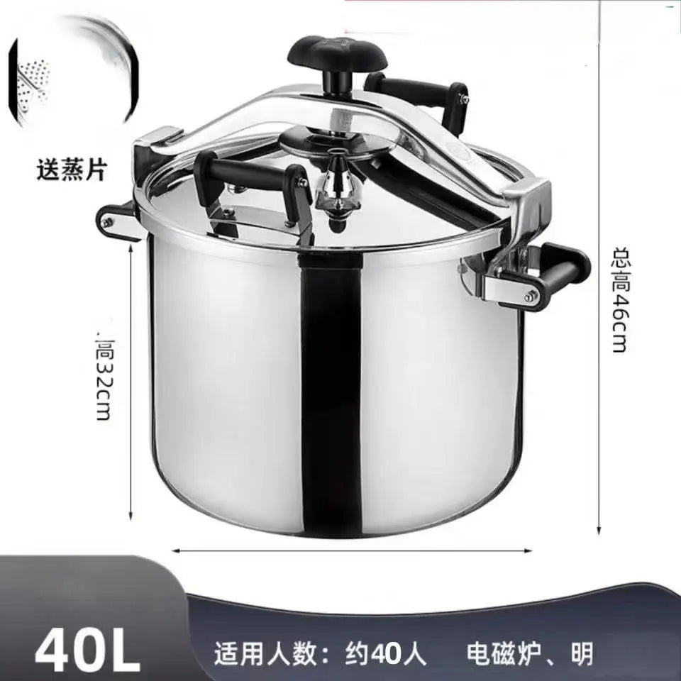 2025 New Pressure Cooker - 8L Commercial Stainless Steel Explosion-Proof Design for Gas & Induction Cooktops, 100KPA Fast Cookin