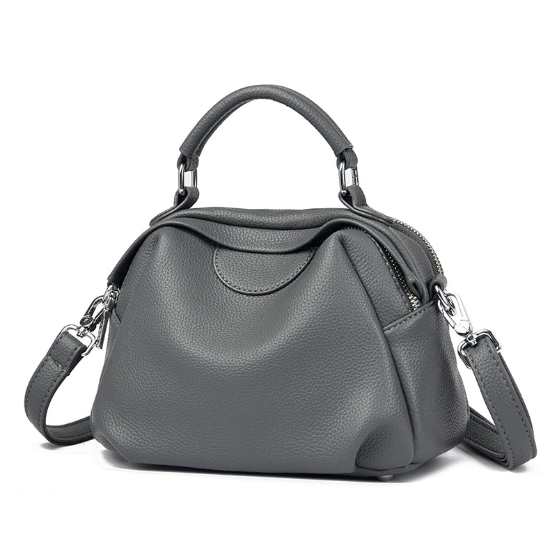 High Quality Soft Leather Tote Bag Fashion Women Shoulder Messenger Bag Large Capacity Wear-resistant Bag Luxury Handbag Sac