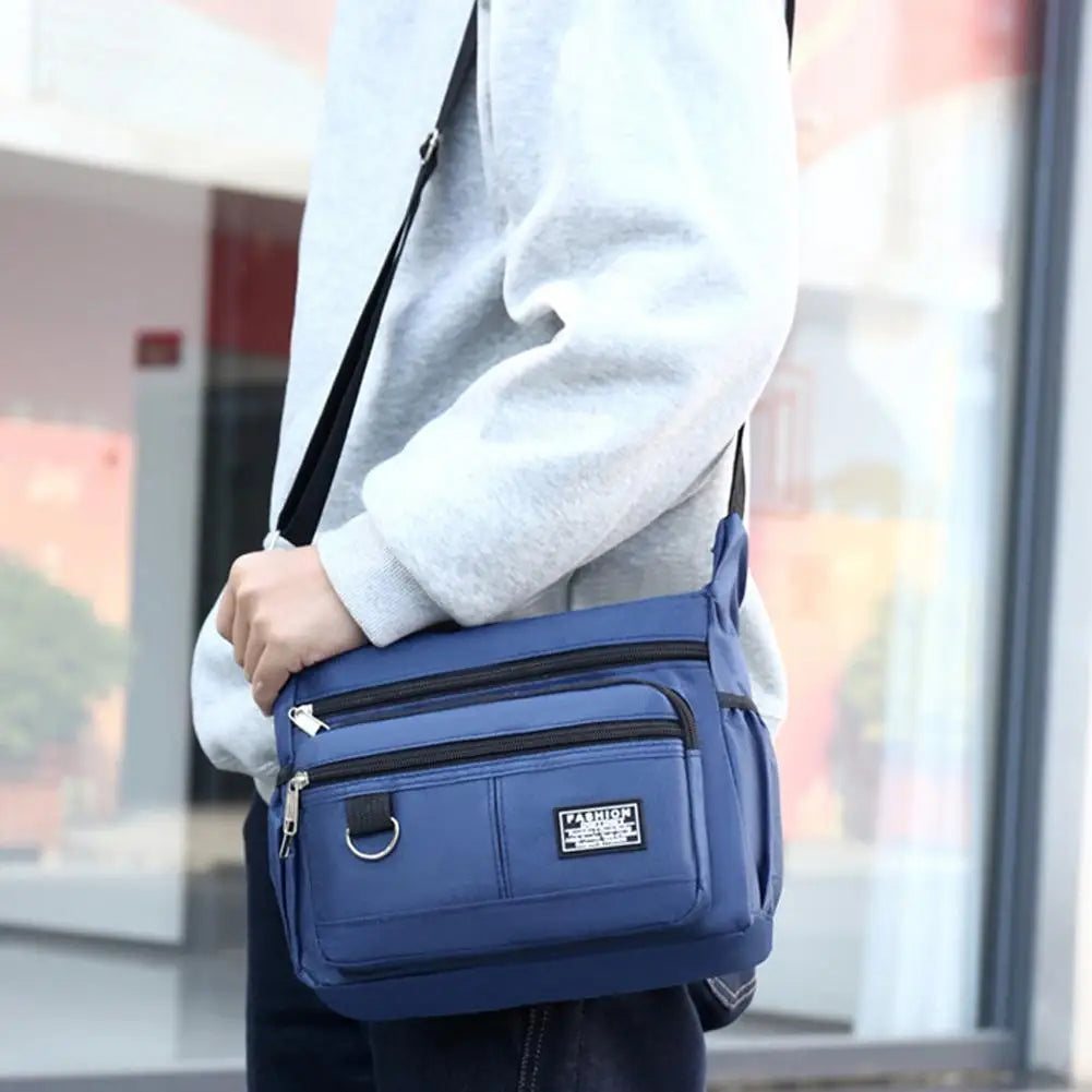 Men's Messenger Bag Men Crossbody Bag Single Shoulder Bags Big Capacity Storage Bag Multi-Pockets Business Crossbody Bags