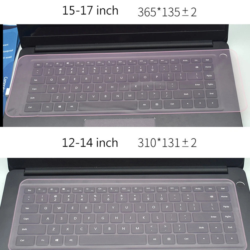 Universal Laptop Cover Keyboard Skin Dustproof Waterproof Personalized Silicone Protector Generic Notebook 12-14 inch 15-17 inch