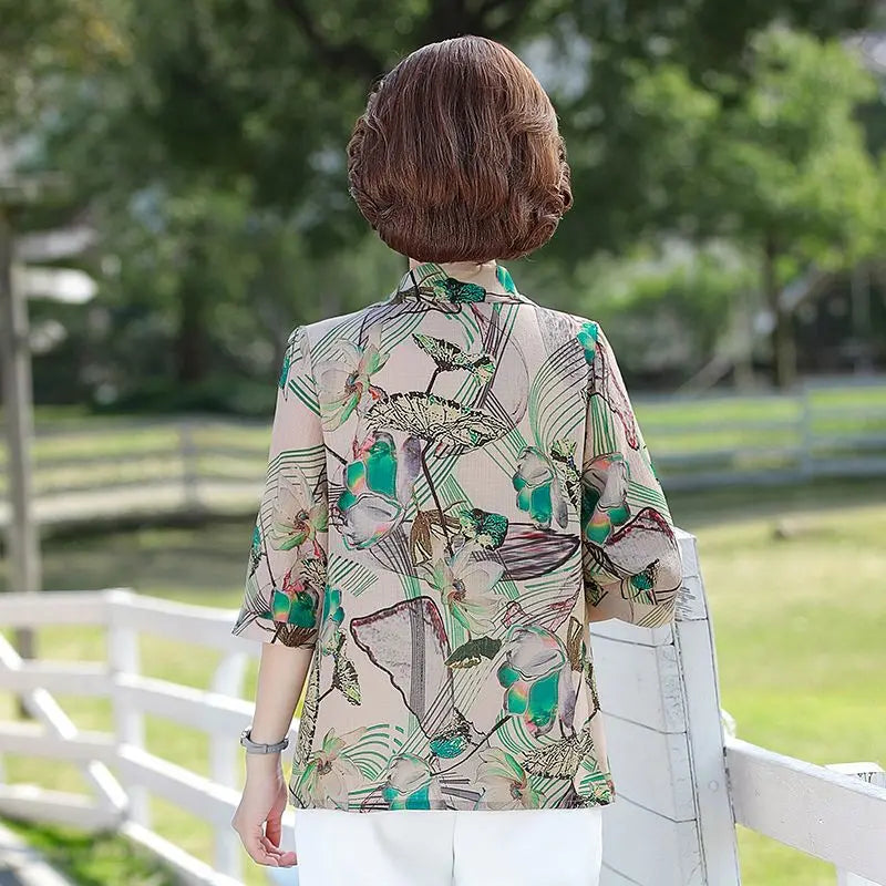 Women Summer Fashion Top Two-piece Set 2025 New Thin Shirt Spring and Summer Chiffon Shirt