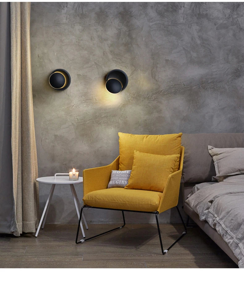 LED Modern Wall Lamp 5W 350 Degree Rotatable Wall Lamp For Stairs Living Room Bedroom Wall Light Home Office Fancy Light