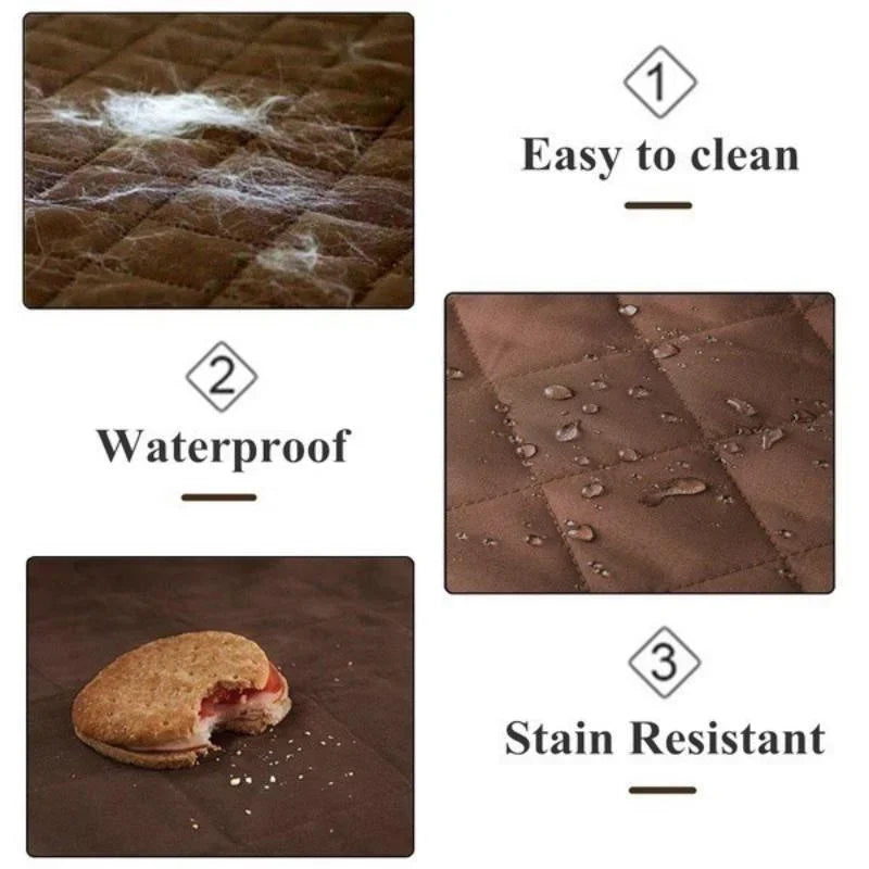 1 2 3 Seater Waterproof Sofa Cover Plaid Fabric Anti-Slip Pet Dog Kids Sofa Mat Covers Luxury Living Room Sofas Slipcovers
