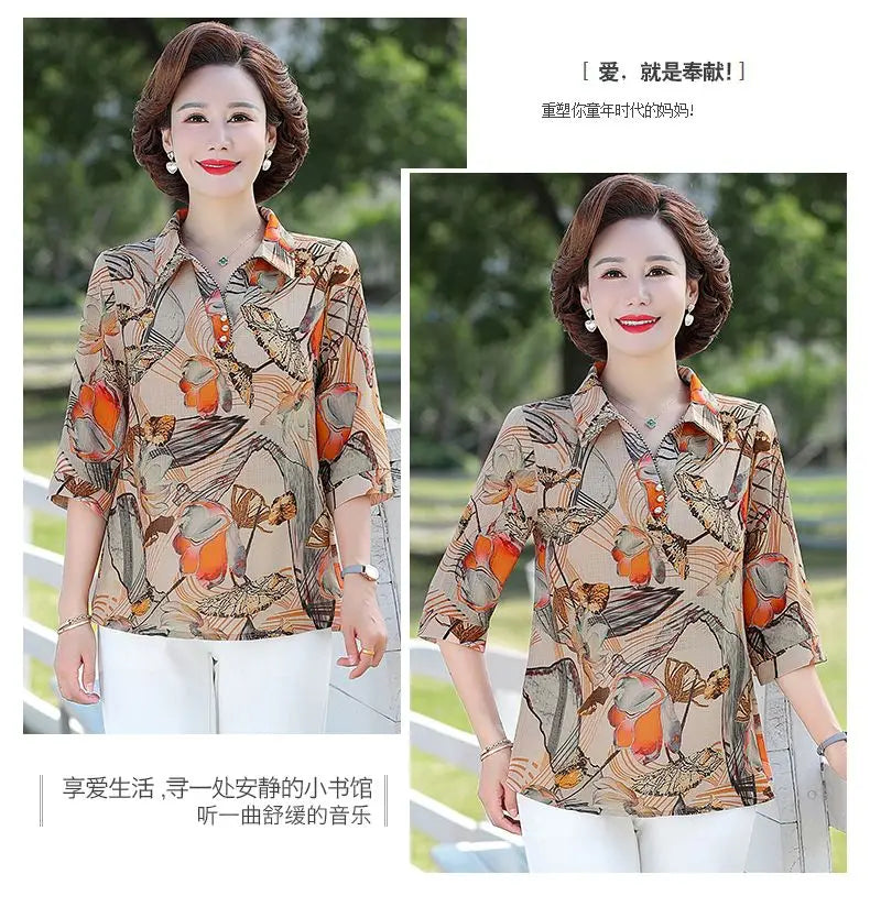 Women Summer Fashion Top Two-piece Set 2025 New Thin Shirt Spring and Summer Chiffon Shirt