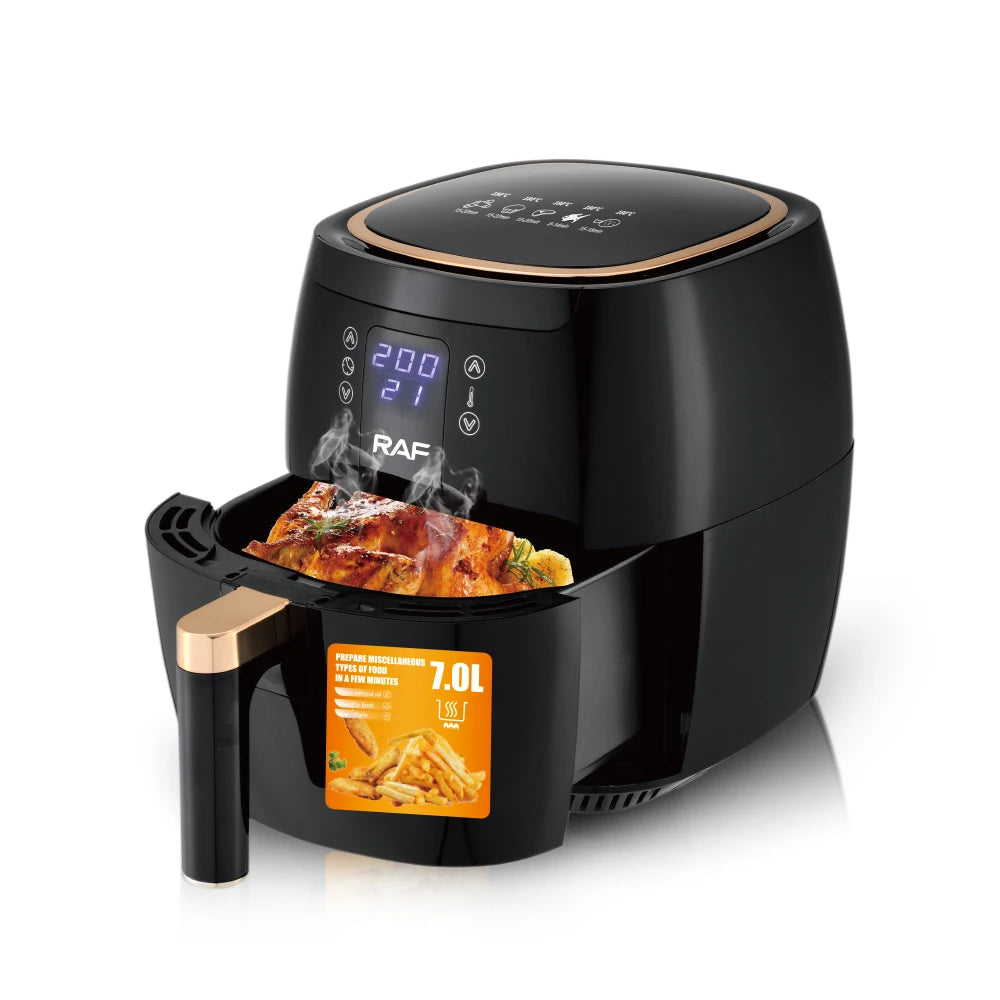 7L Multifunctional 1600W Air Fryer Without Oil Deep Oil Free 360 Degree Hot Air Circulation Cooker Fryer Air Fryers